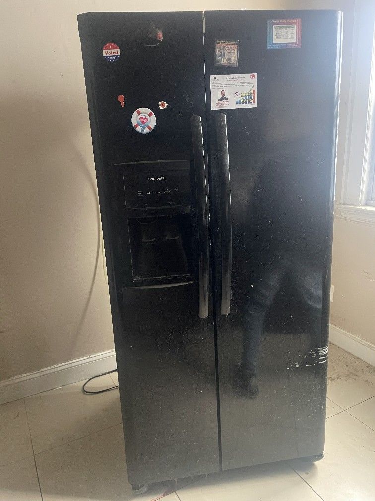 Black Whirlpool Refrigerator 