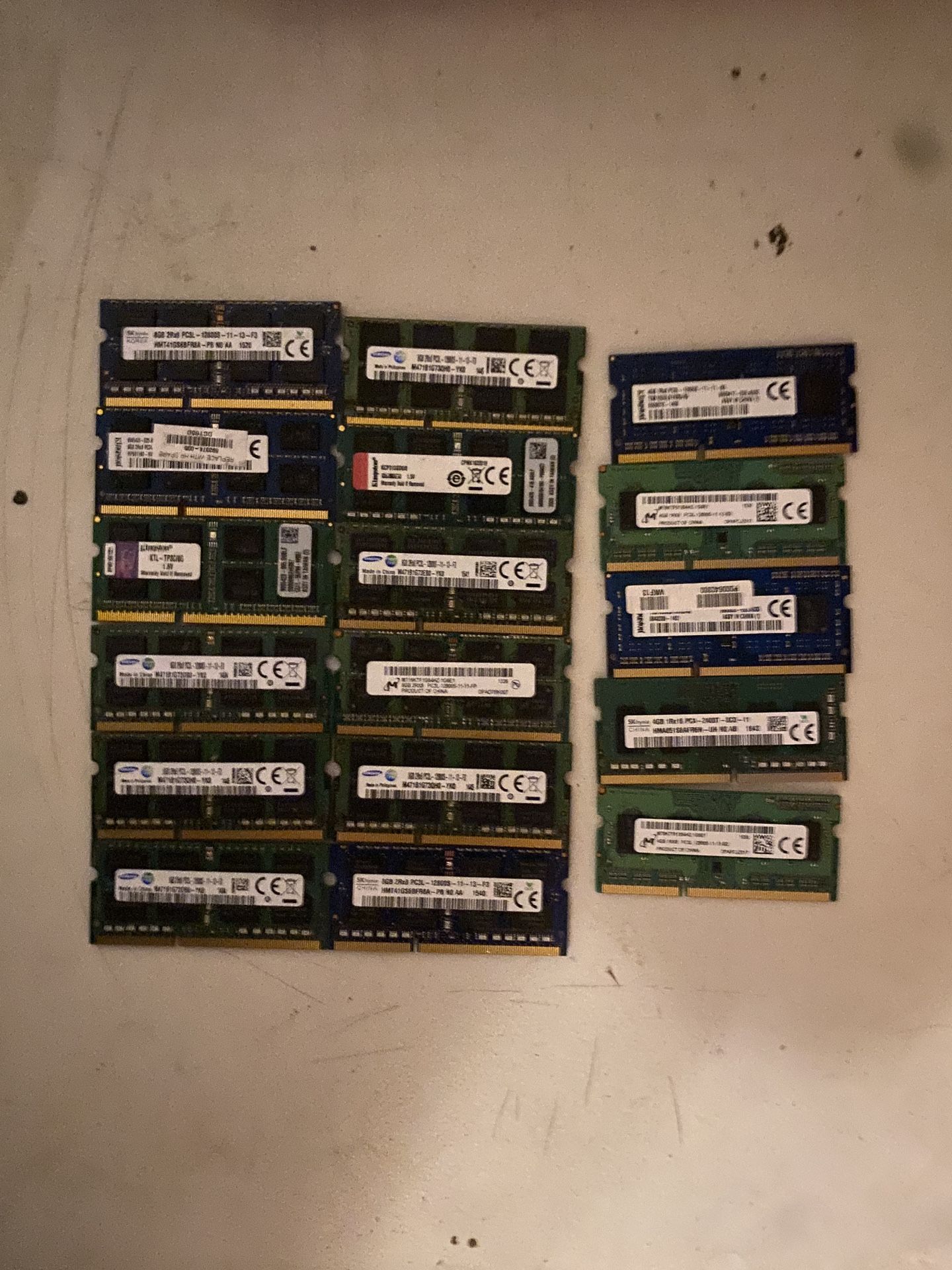 Laptop Ram DDR3 17 Sticks