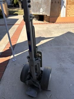 Gold Clubs And Hand Cart