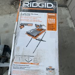 Ridgid 7 Job Site Tile Saw With Stand 