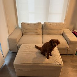 IKEA Couch With Ottoman 