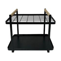 Sonoma goods, two-tier, wire shelf, organizer, Black