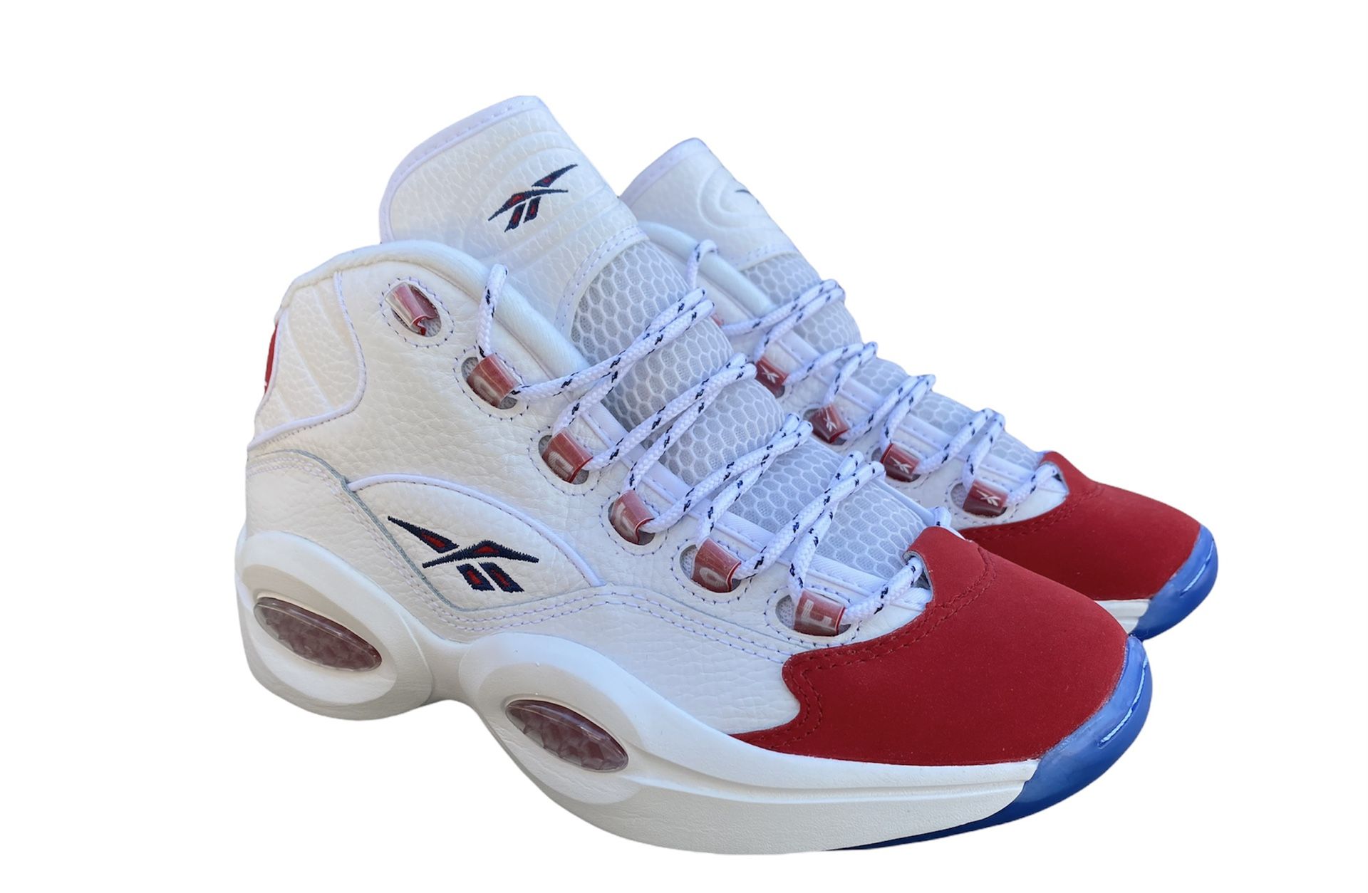 Reebok Allen Iverson Question Red Toe 25th Anniversary GS Size 7