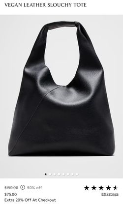 Banana Republic Vegan Leather Slouchy Tote