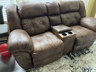 Leather Recliner Couch
