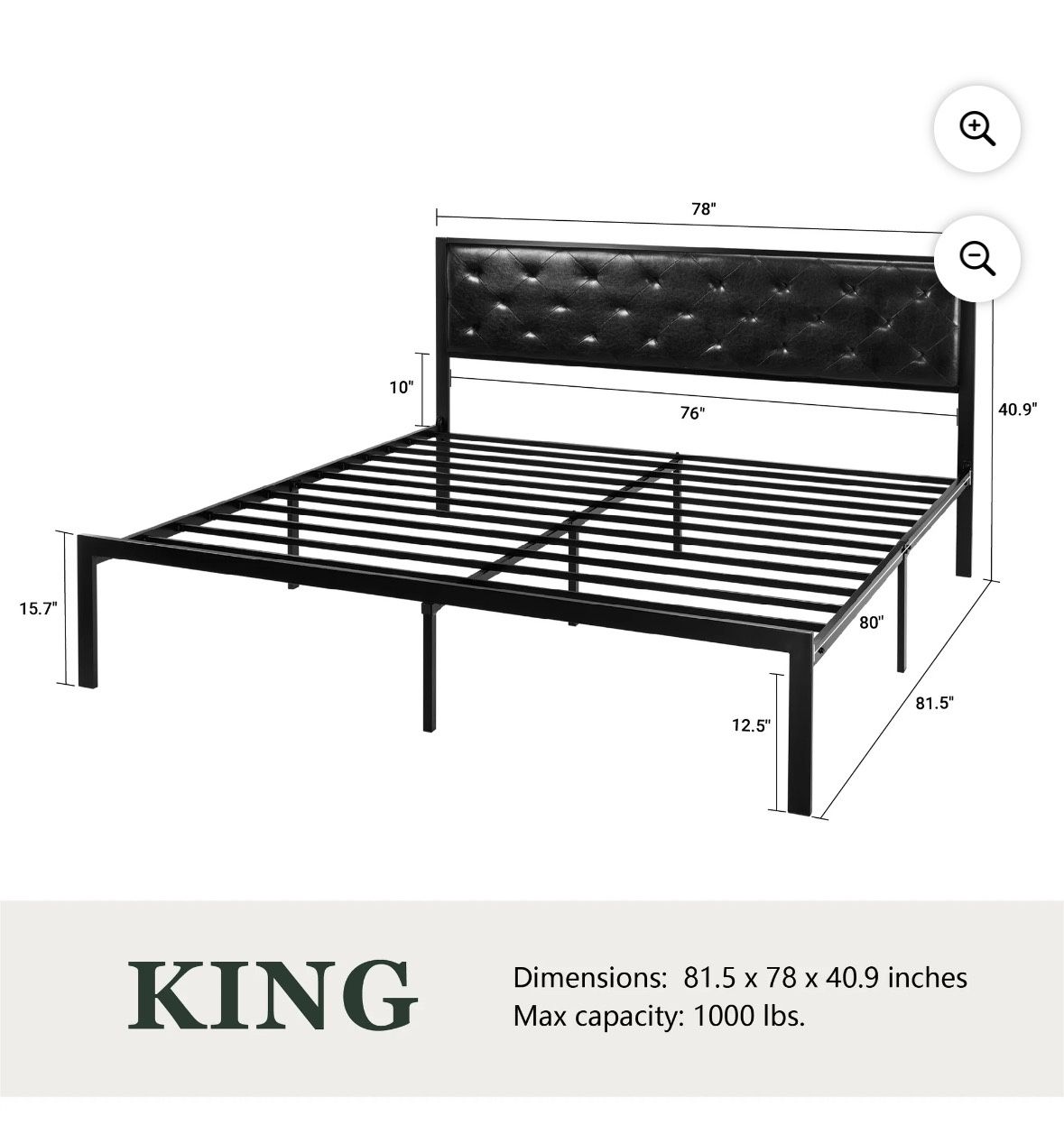 Metal Bed Frame King
