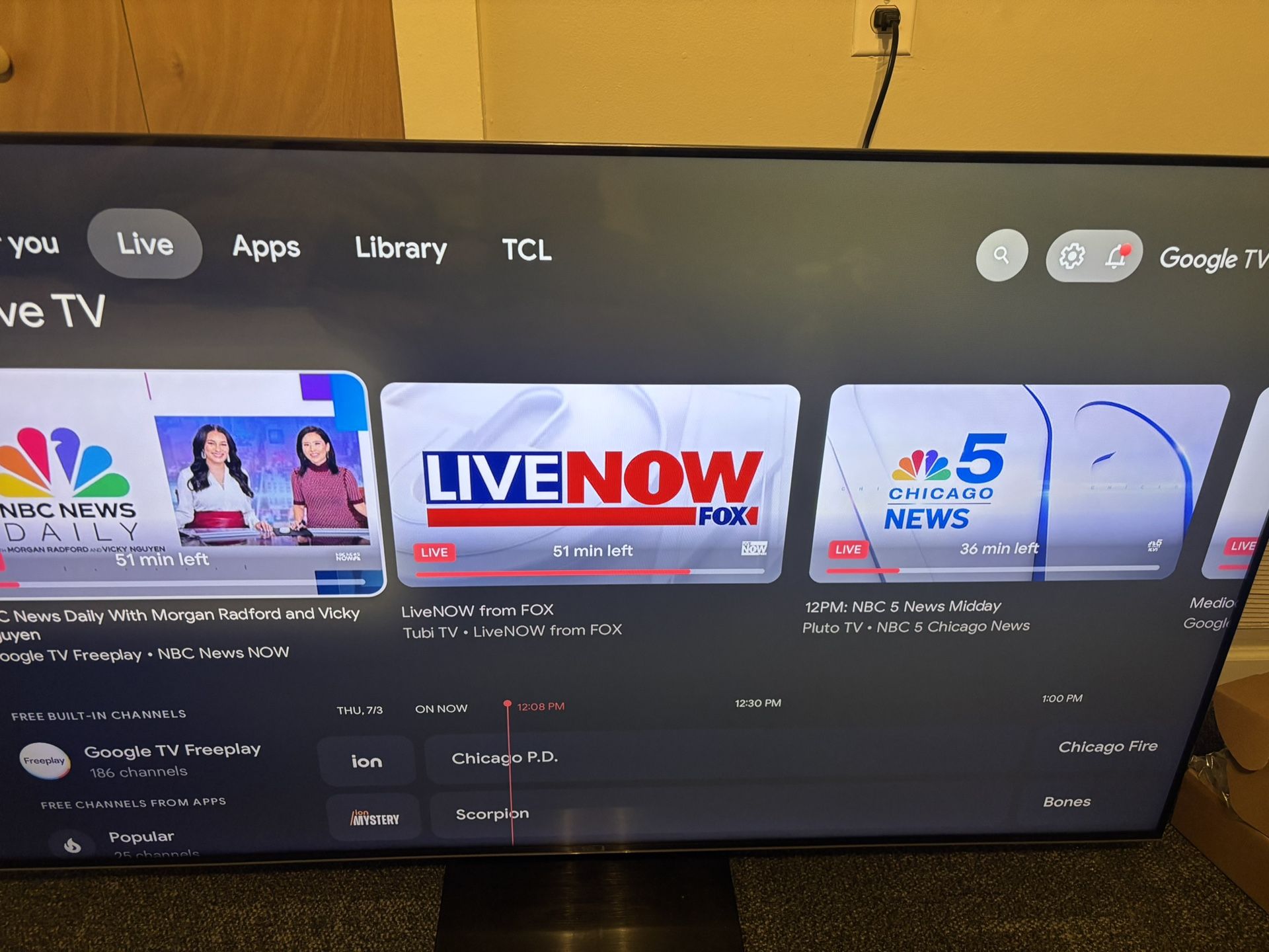 75” TCL QM7 Mini LED