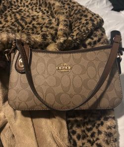 Brown coach purse