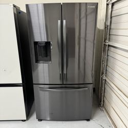 New Fridge French Door Black Stainless Steel 