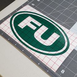 FU Euro Style Decal Sticker