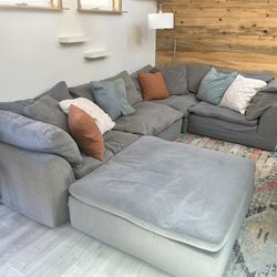 Cloud Down Filled 5 Piece Sectional Couch | Sofa By Sunset Trading