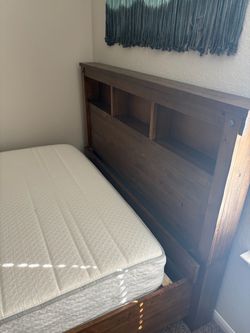 Full Size Bed Frame with Mattress