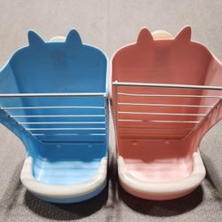 Two Rabbit Hay Food Feeders