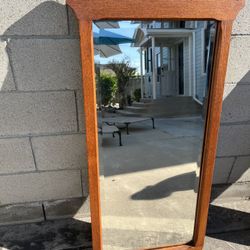 Antique Solid Oak Mirror Early 1900’s