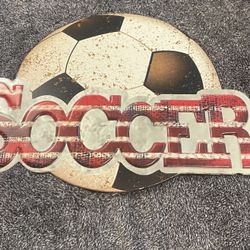 Decorative Plaque. Soccer