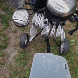 Golf Bag And Clubs 