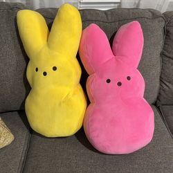 Huge Peeps plushies