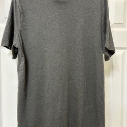 Tommy Hilfiger T-Shirt Men's Large Gray Short Sleeve Crew Neck Logo