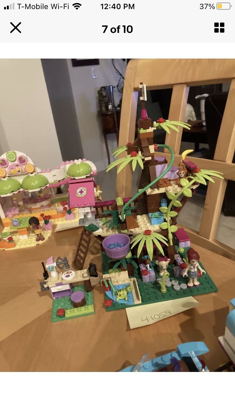 Lego Friends Lot Of 6 Sets - 99% Complete 41085,41035,41059,41038,41091,41034