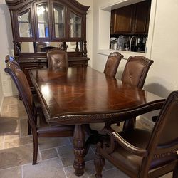 Antoinette Collection Traditional Dining Room Set / Formal Dining Table With Chairs / Table & Chairs / Dining Set / Dining Room Set / China Cabinet