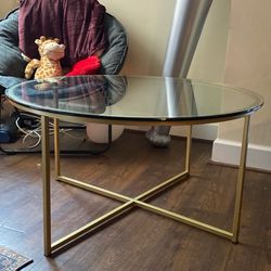 Circular Glass Coffee Table 