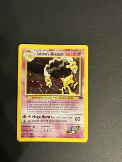 Sabrina’s Alakazam Holo Pokémon Cards