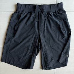 Lululemon Unlined Black 10" Shorts Medium