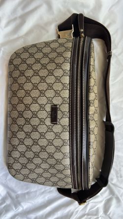 Authentic GUCCI 21110 Beige GG Supreme Waist Bag 