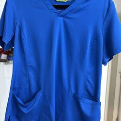 Blue Scrub Tops