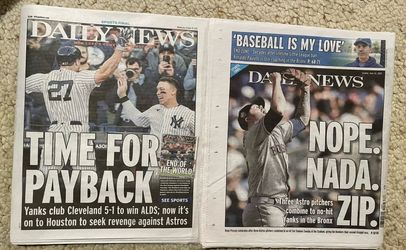 Two Yankees related newspapers from 2022