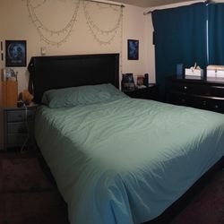 Queen Set + Saatva Mattress (Dresser, Night Stand, Headboard)