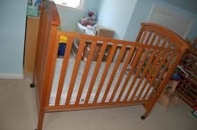 Babi Italia Picket Fence Crib In Pecan And Toddler Bed For Sale In