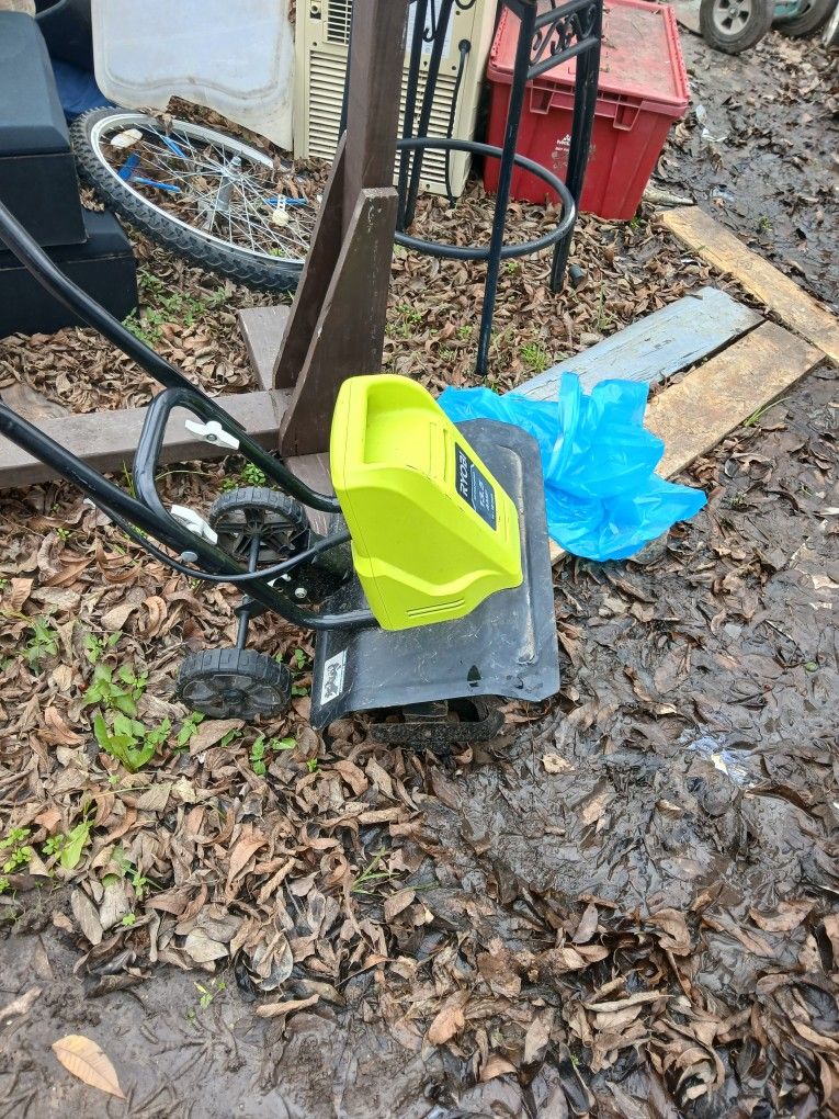 New Used One Time Ryobi 13.5  Amp Tiller  11_ 16 Inche Paid $299 AT Home Depo Only $170
