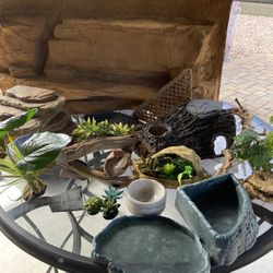 4x2 Rock Background and Decor Lot for Reptile Enclosure 