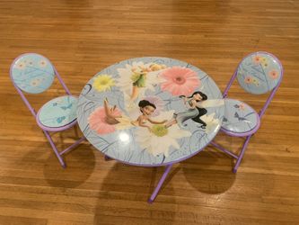 Tinkerbell Fairy Table And Chairs