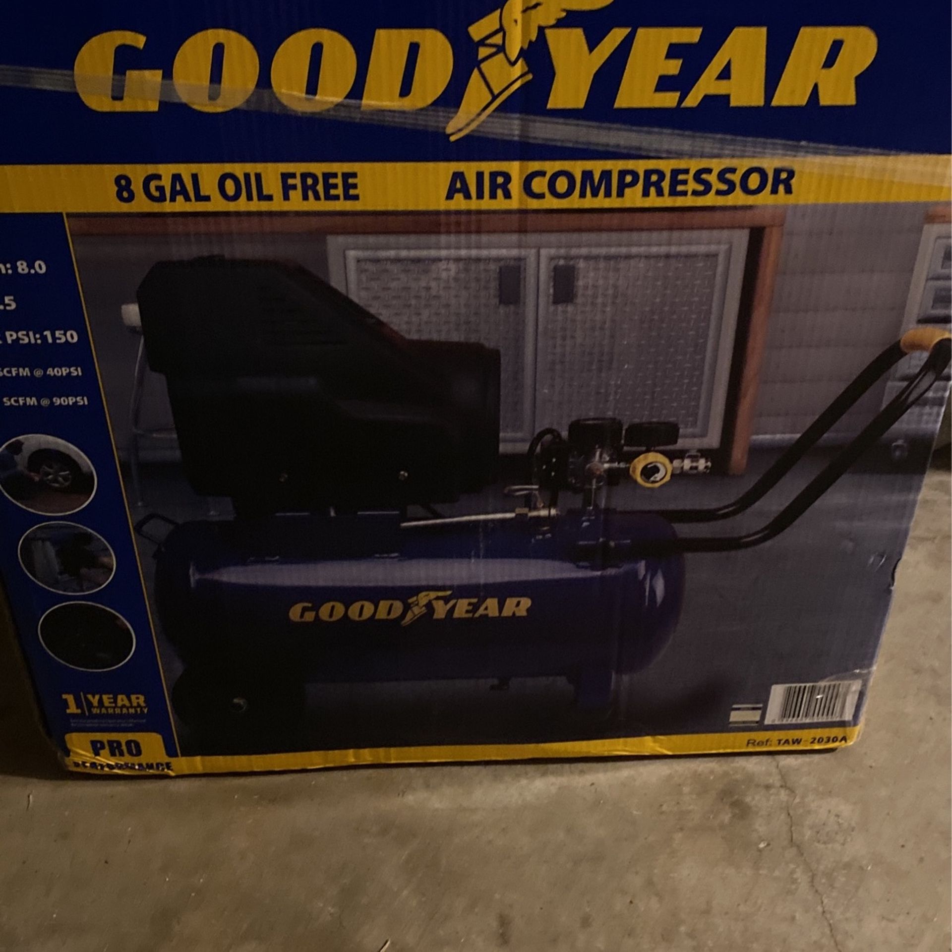 8 gallon air compressor