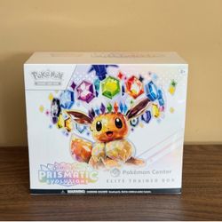 Pokemon TCG Prismatic Evolutions Pokemon Center Exclusive Elite Trainer Box ETB