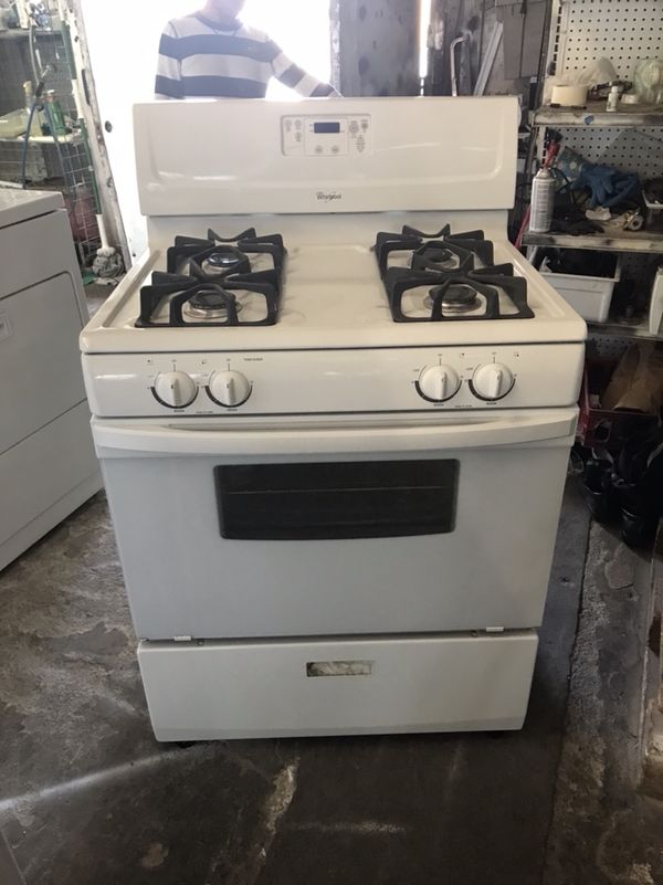 Used Whirlpool Gas Stove 30 White Color Seal Burners