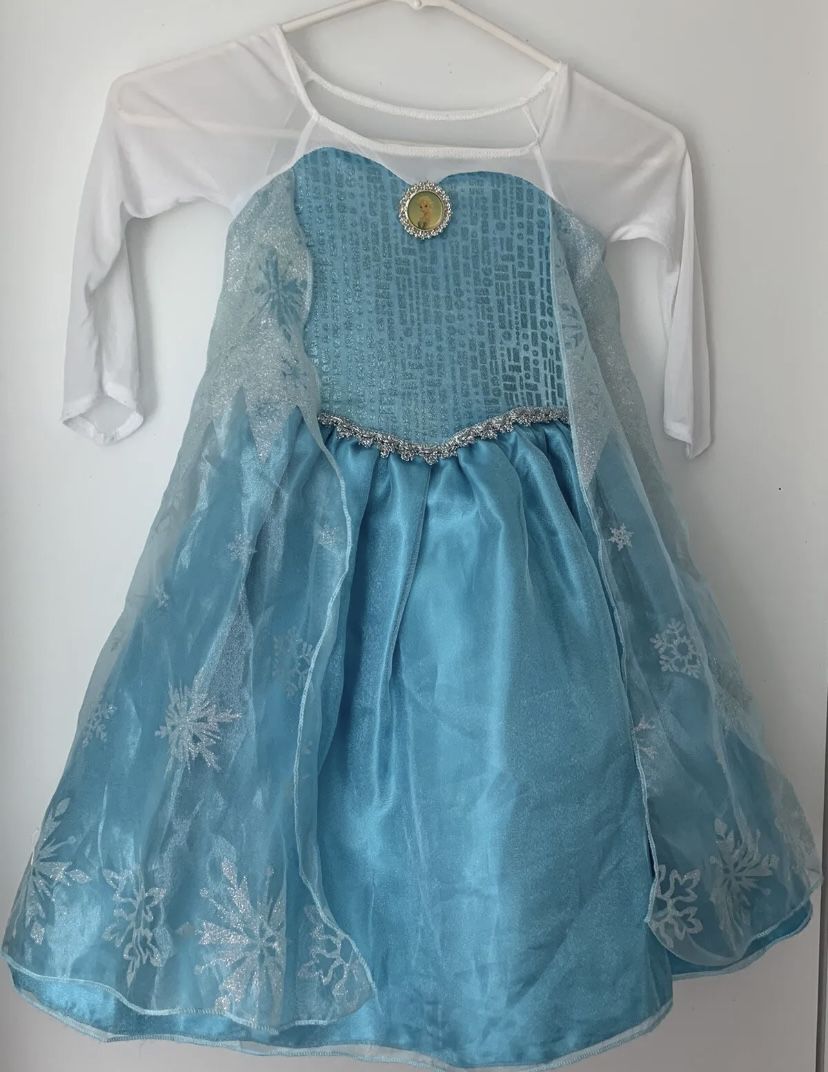 Disney Frozen Elsa Dress Costume Kids Size 3 