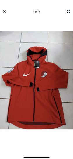 NIKE Portland Trail Blazers NBA Hoodie Jacket therma flex mens nwt size XXL Red