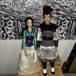 Disney’s Mulan- Li Shang and Mulan dolls