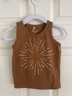 Pouf Kids Tank Top with Sunburst Graphic With Shorts Set