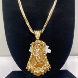 10k Gold Chain And Pendent 