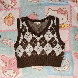 Chocolate and Cream Sweater Vest