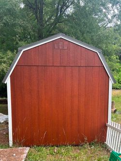 Wood shed storage building