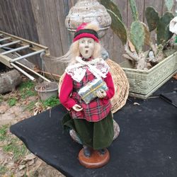 Vintage Christmas Carolers Doll