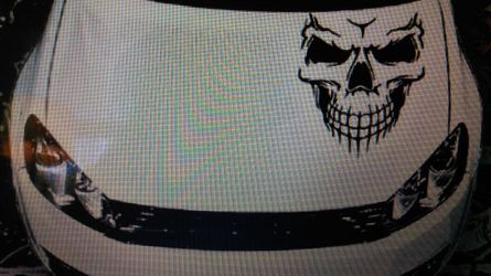 HUGE SKULL car truck sticker