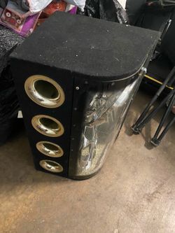 12 Inches Subwoofer Box With Plexy Glass Cool Looking Box