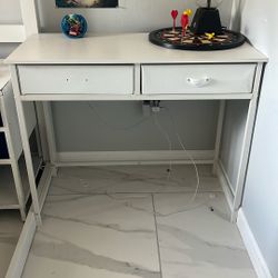 Small White Desk 