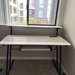 Gaming/ Studio Desk With Chair and Power Outlet